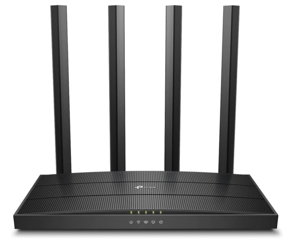 TP-Link Router WiFi Gigabit AC1200 (Archer A6) - Router inalámbrico de Internet MU-MIMO de doble banda, 4 antenas, modo OneMesh y AP, cobertura de largo alcance