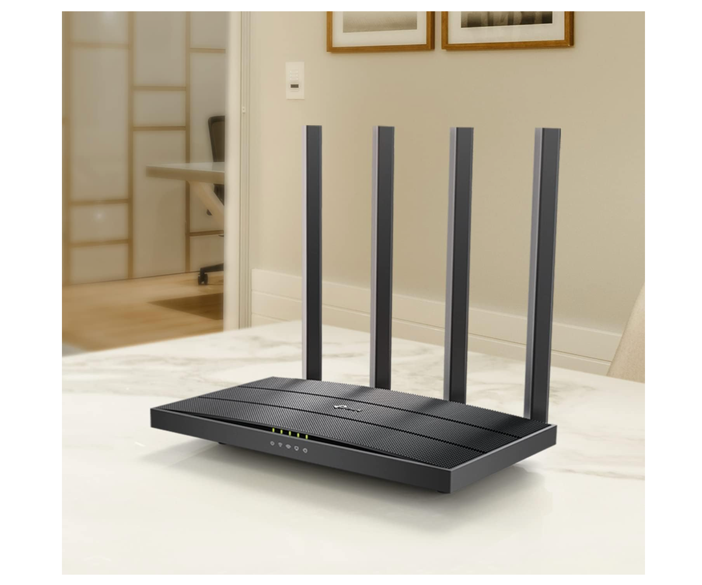 TP-Link Router WiFi Gigabit AC1200 (Archer A6) - Router inalámbrico de Internet MU-MIMO de doble banda, 4 antenas, modo OneMesh y AP, cobertura de largo alcance