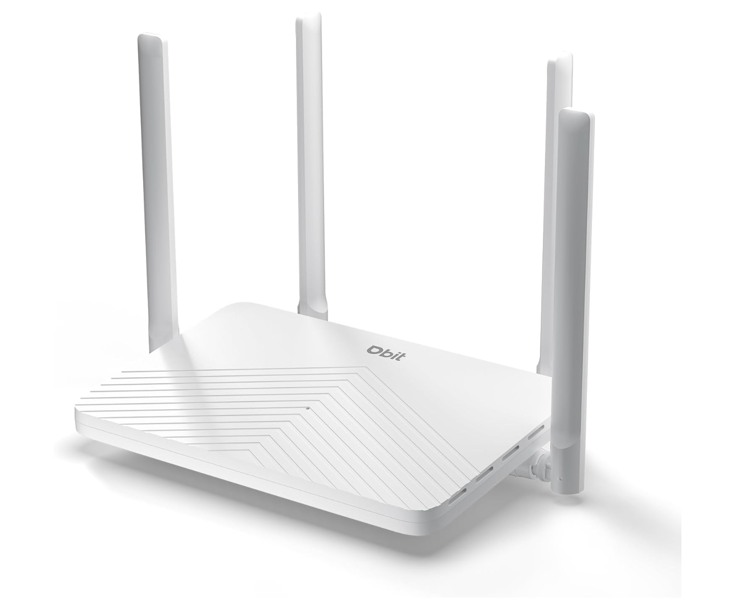 Router WiFi DBIT AC1200 2.4GHz +5GHz de doble banda MU-MIMO con 4 puertos Gigabit Ethernet, 4 x 5dBi antenas, modo puente y repetidor, EasyMesh, red de invitados (T18-21K