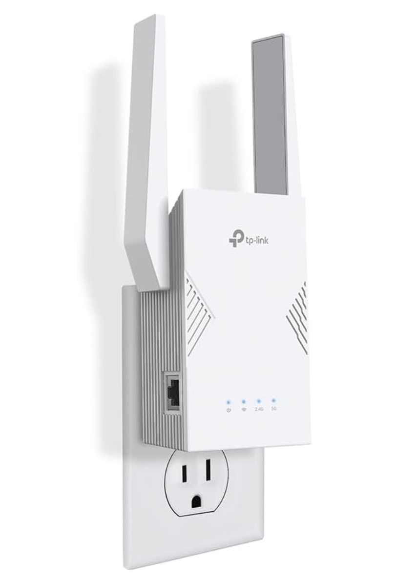 TP-Link BE3200 Wi-Fi 7 Extensor de alcance RE223BE con puerto Ethernet | Repetidor inalámbrico de doble banda de 3.2 Gbps | Amplificador de señal de Internet para el hogar | Hasta 2400 pies cuadrados